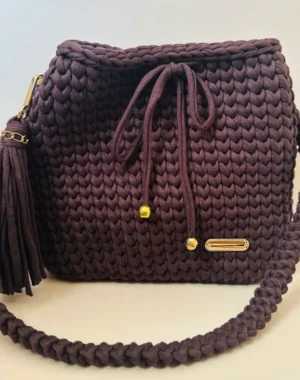 Handmade Crochet Bucket Shoulder Bag