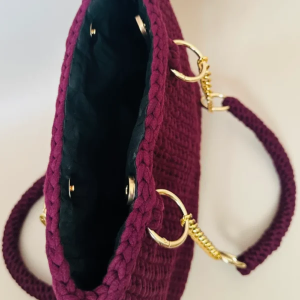 Handmade Crochet Handbag - Image 3