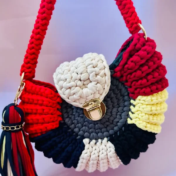 Oreo-Inspired Crochet Bag - Image 2