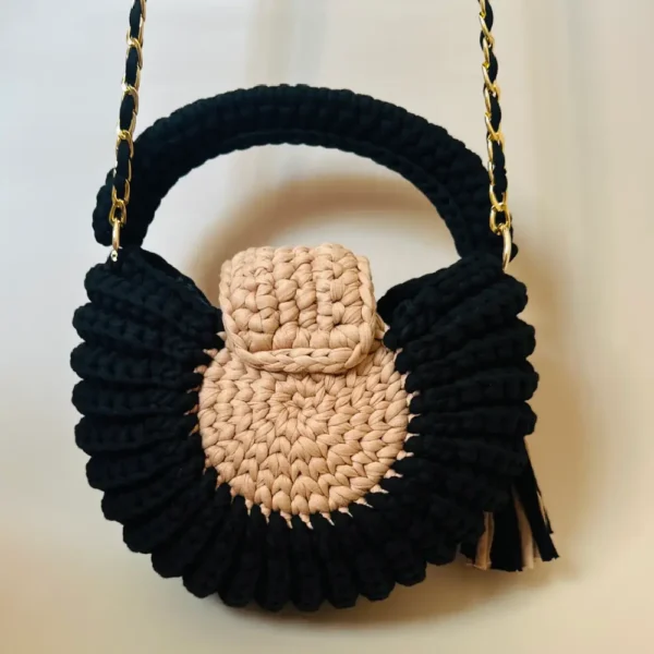 Oreo-Inspired Crochet Bag - Image 7