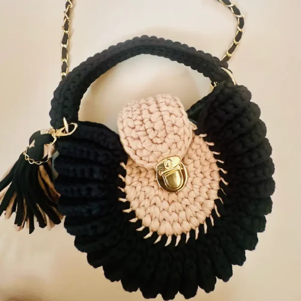 Oreo-Inspired Crochet Bag - Image 9