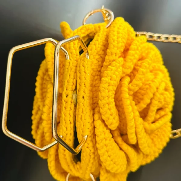 3D Rose Crochet Bag - Image 3