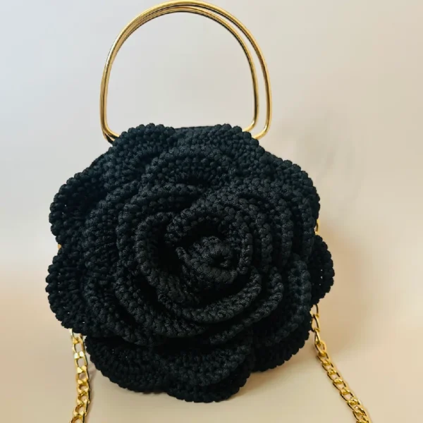 3D Rose Crochet Bag - Image 16