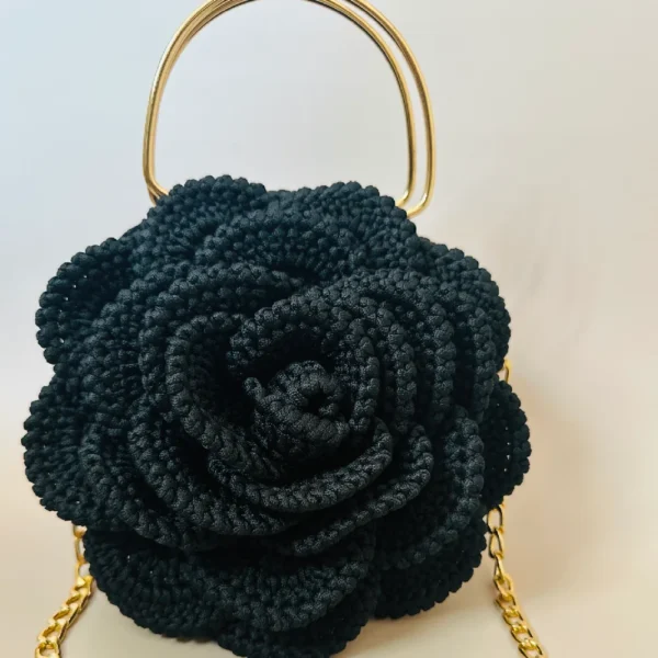3D Rose Crochet Bag - Image 15