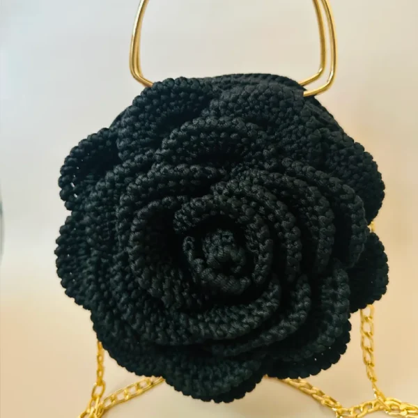 3D Rose Crochet Bag - Image 12