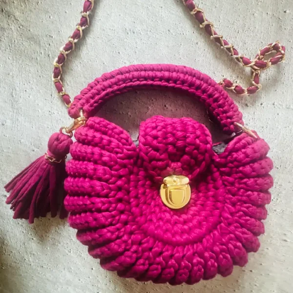Oreo-Inspired Crochet Bag (Purple) - Image 2