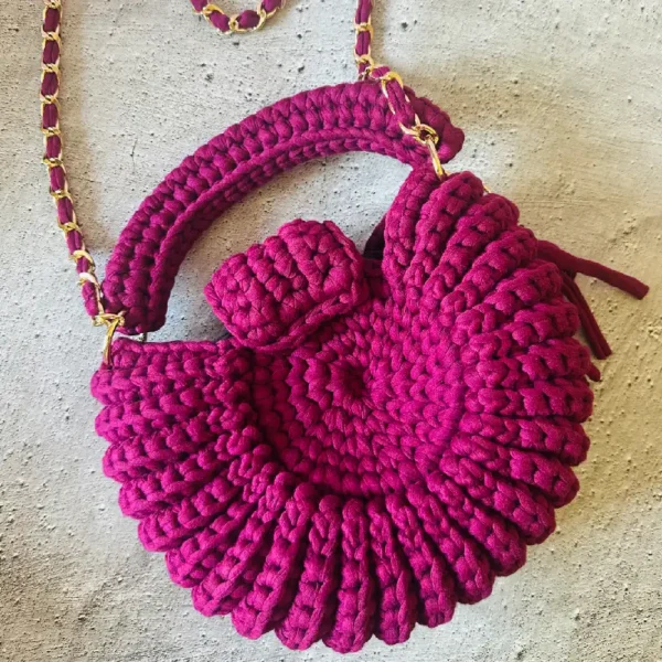 Oreo-Inspired Crochet Bag (Purple) - Image 3