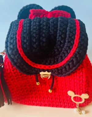 Handmade Backpack (Red)