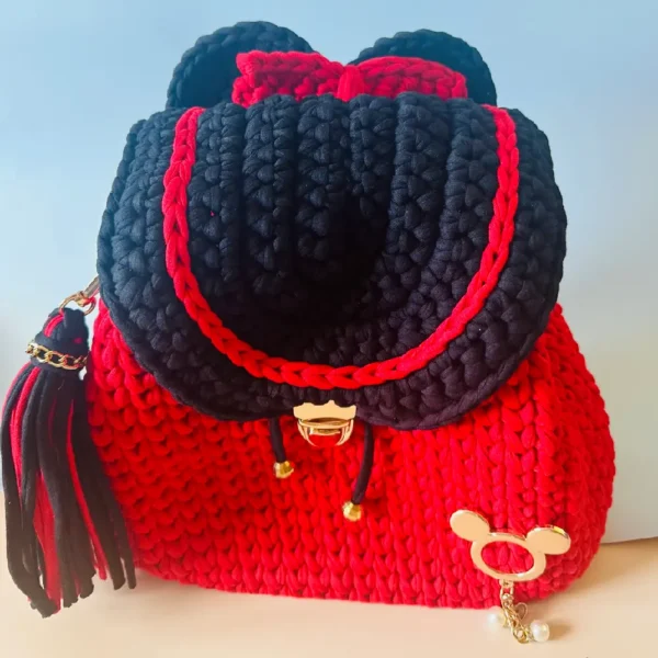 Handmade Backpack (Red)